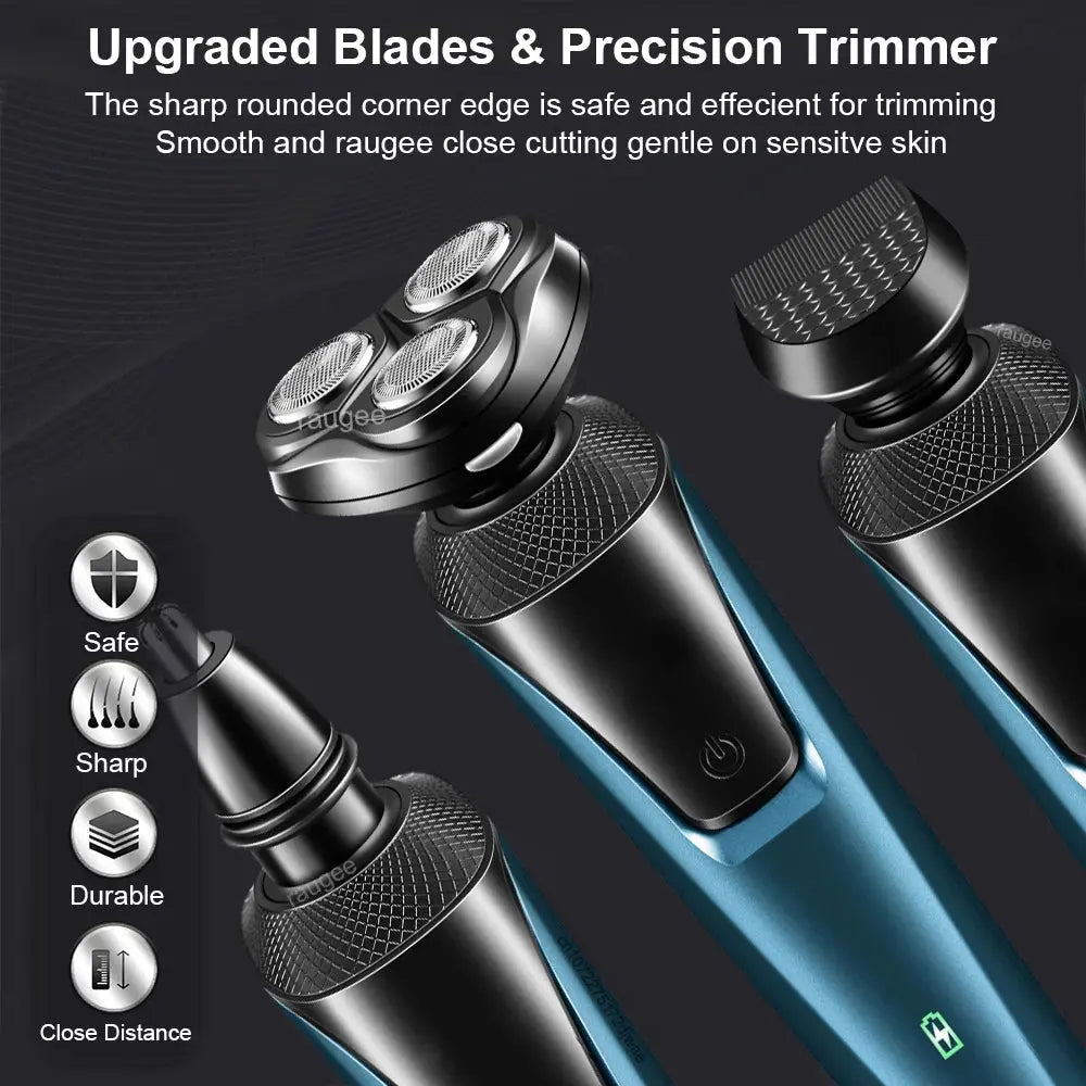 Electric Men's Shaver & Grooming Kit With Versatile Trimmer.