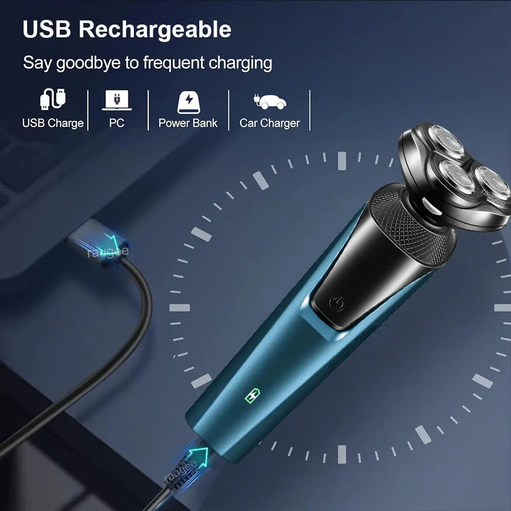 Electric Men's Shaver & Grooming Kit With Versatile Trimmer.