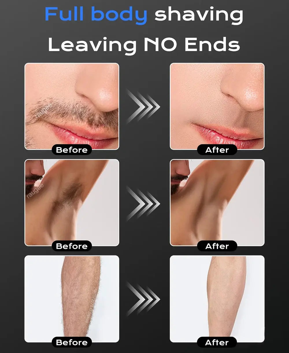 Electric Men's Shaver & Grooming Kit With Versatile Trimmer.
