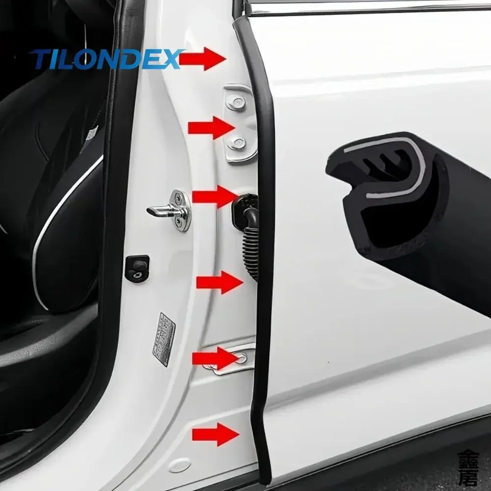 Car B-Pillar Rubber Sealing Strip – 2PCS Yaalii