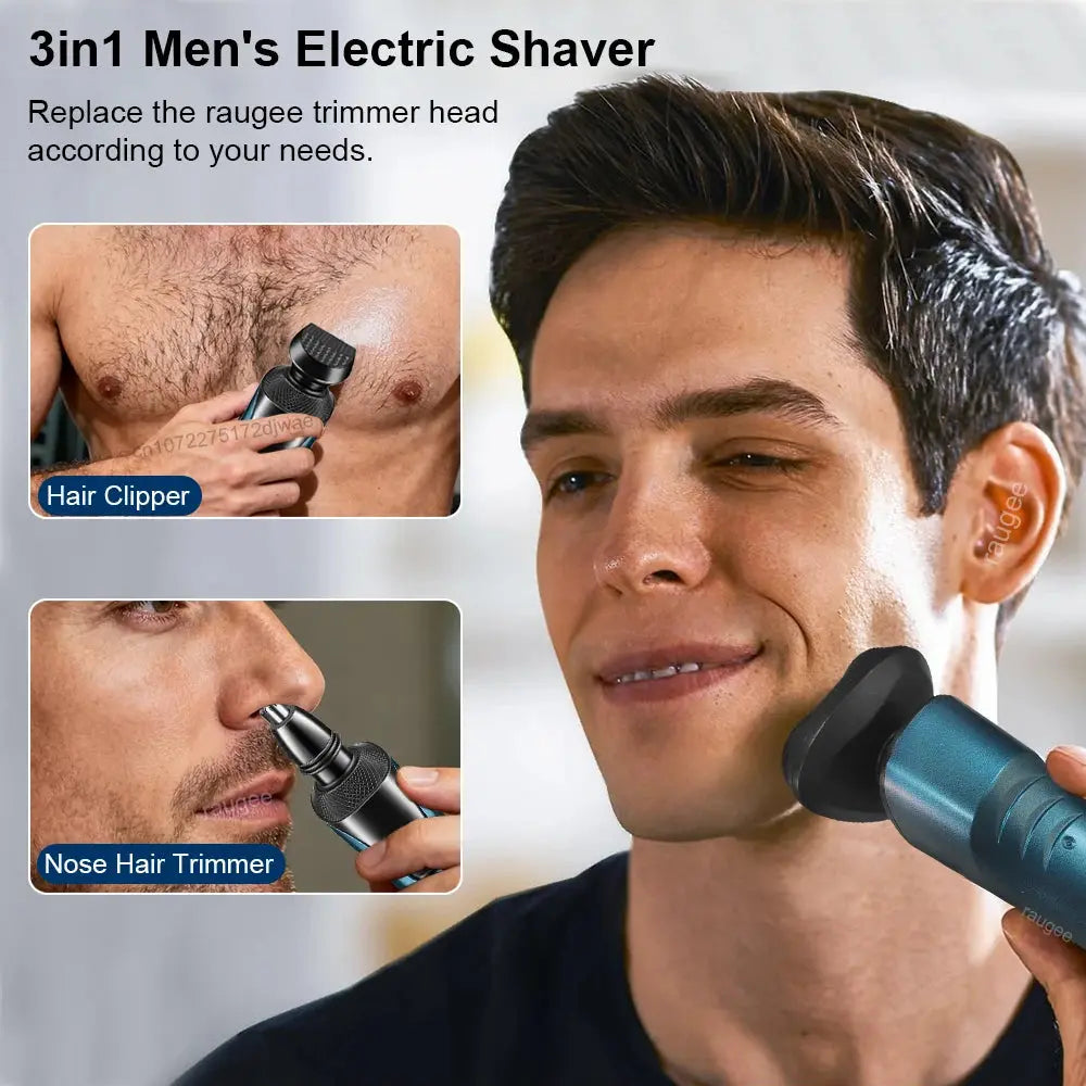 Electric Men's Shaver & Grooming Kit With Versatile Trimmer.